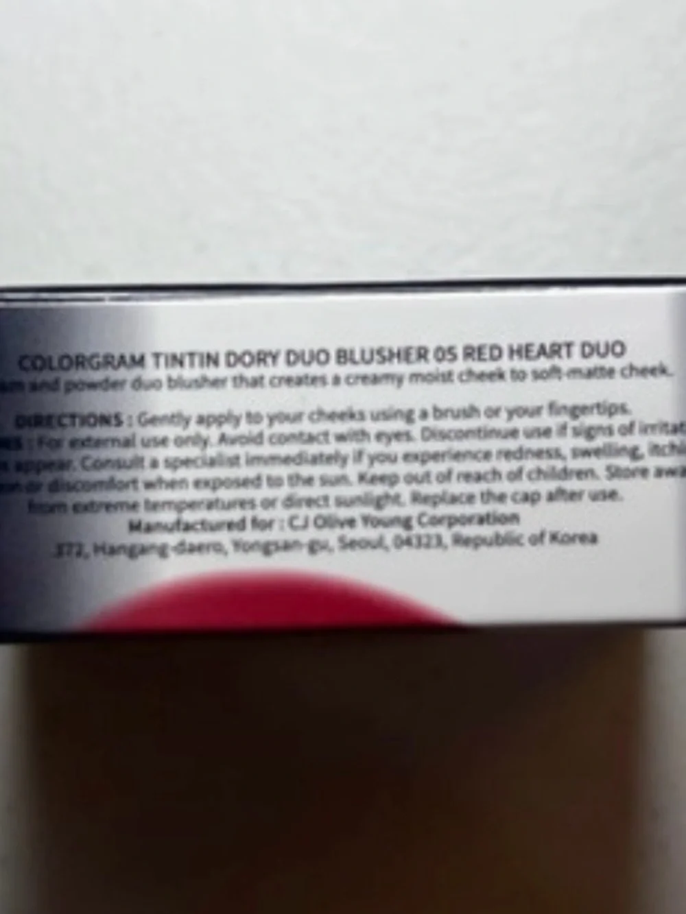 Colorgram Red Bomb Tintin Dory Duo Blusher - Red